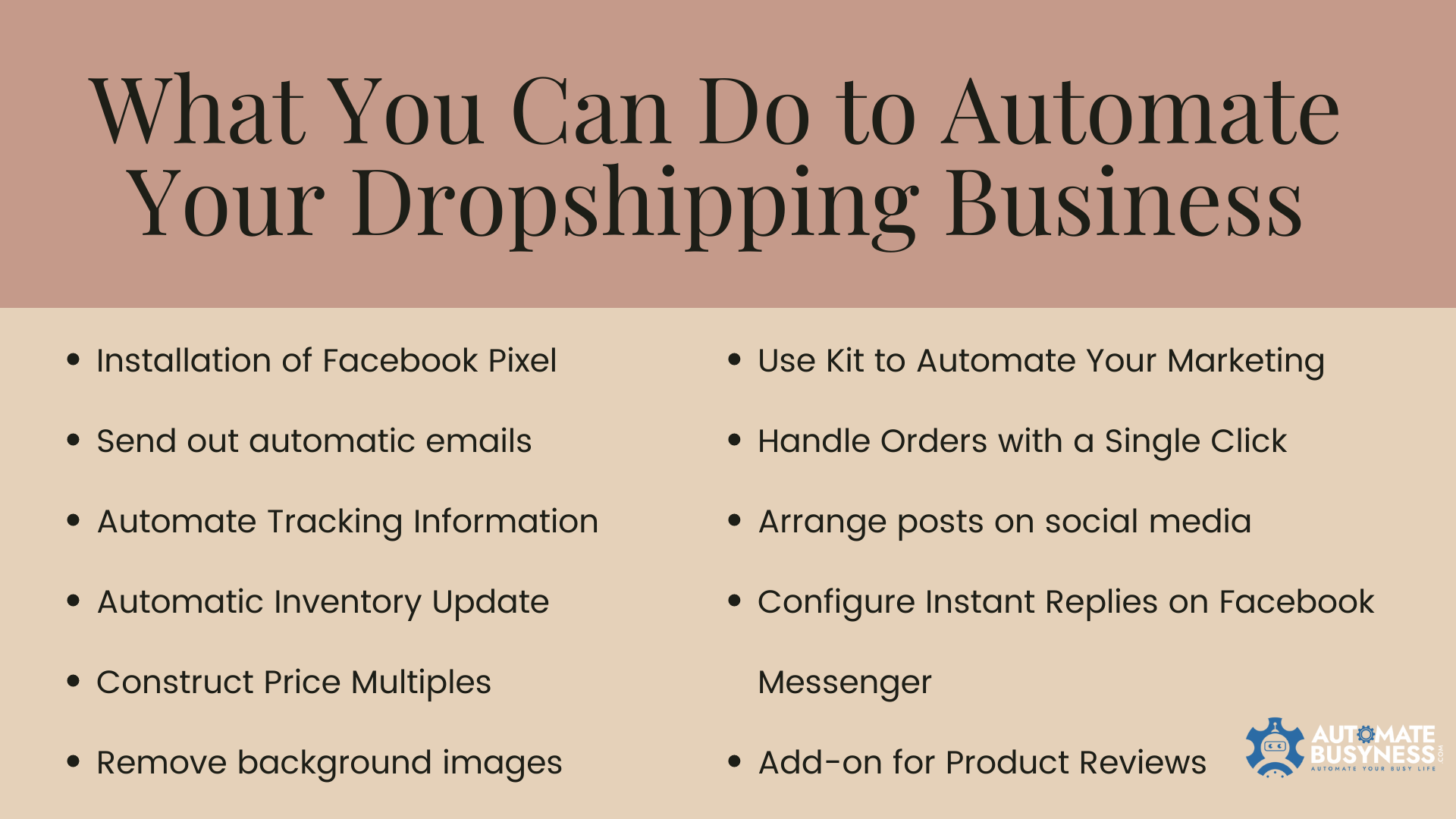 business automated dropshipping